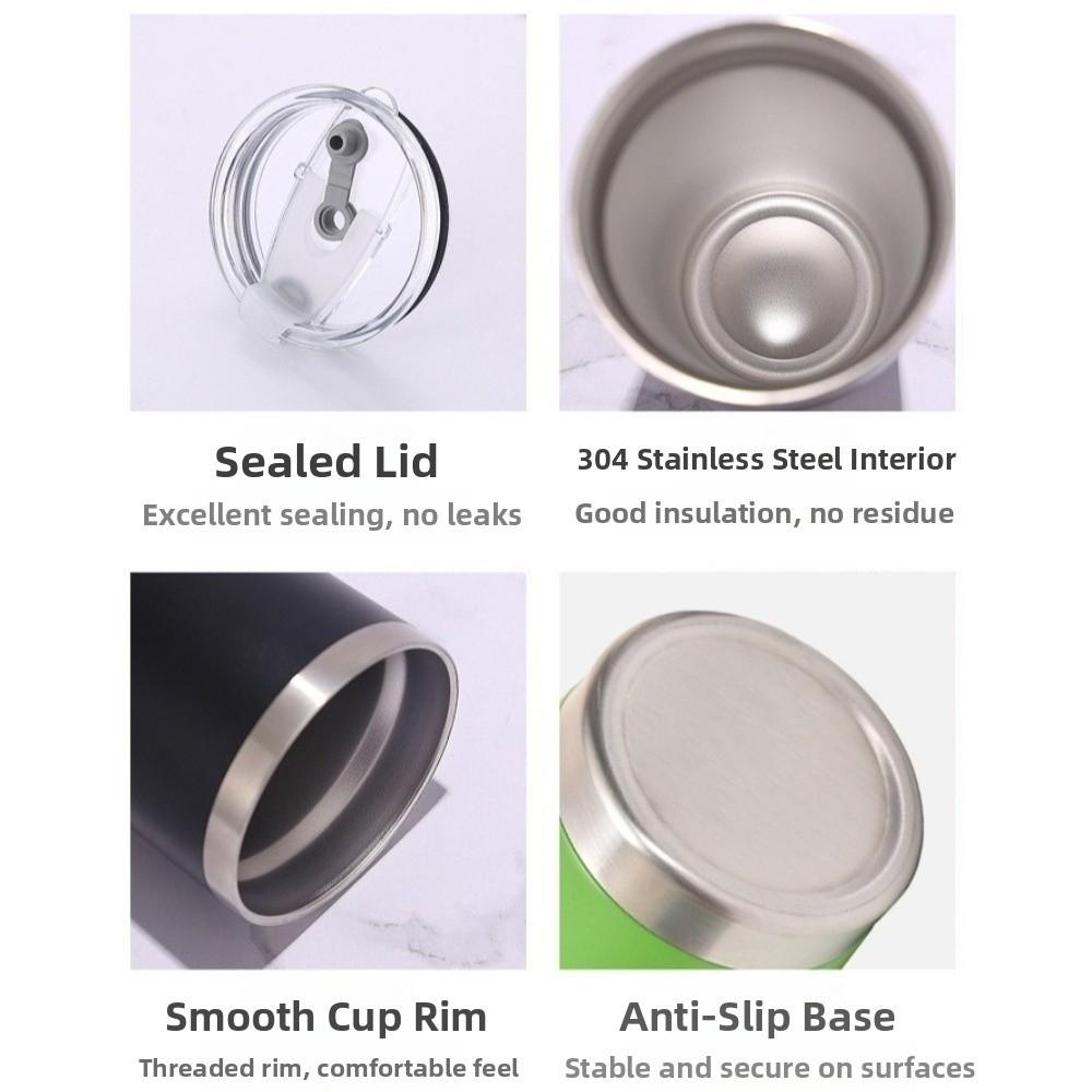 20oz Car Thermos Cup with Lid Tumbler Thermal Mug Coffee Cup Insulation Water Bottle Drinkware