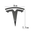 Dla Tesli Model 3 Model Y Stop Cynku Naklejka z Logo na Przednią Maskę Samochodu Stylizacja Emblemat na Tylną Klapę Nadwozia Samochodowego z Promieniem Akcesoria