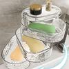 Soap Dish Strong Adhesive and Adjustment Tray Suction Cup Soap Holder for Home Decoration Essential in Kitchen or Bath