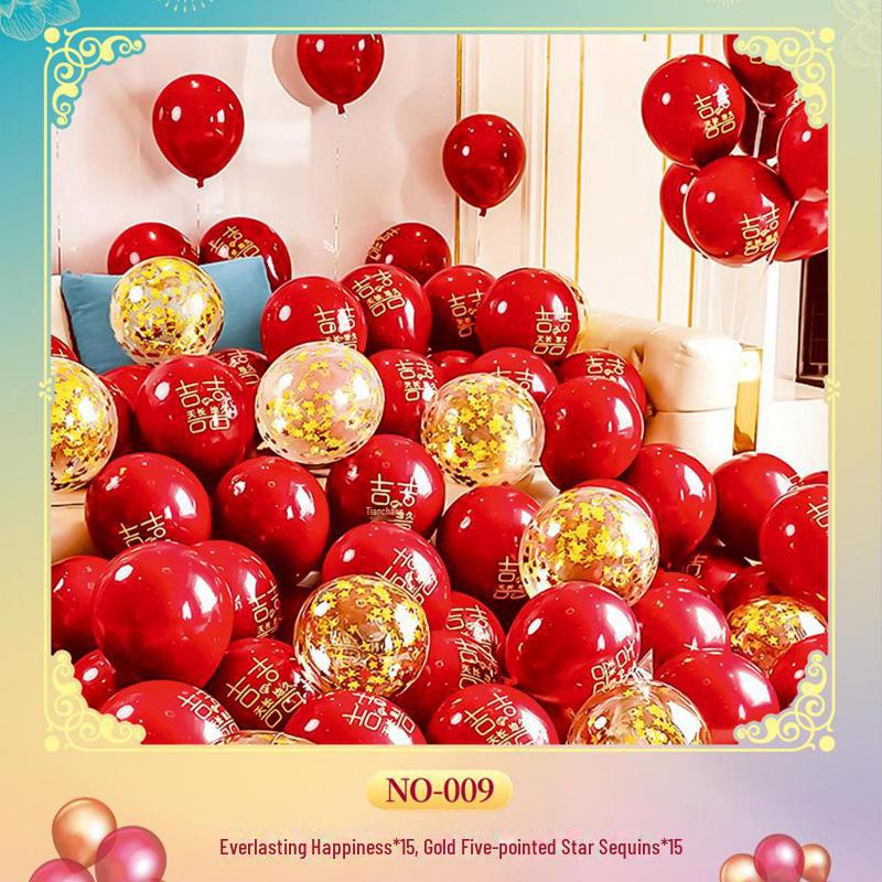 Celebrity Red Sequin Balloon Set - Perfect for Birthdays, Weddings & Parties