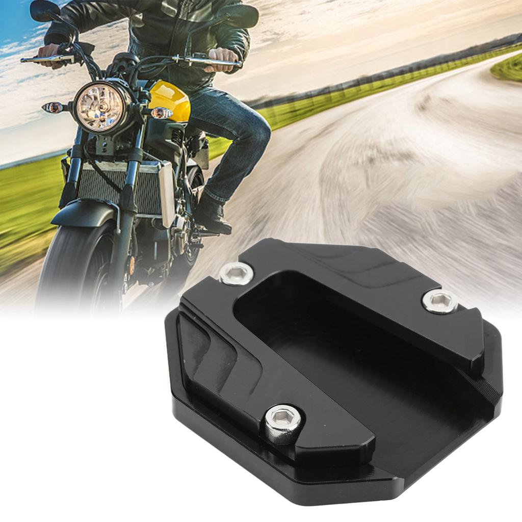 Motorcycle Side Stand Plate Pad High Strength Kickstand Pad Plate Support Accessory