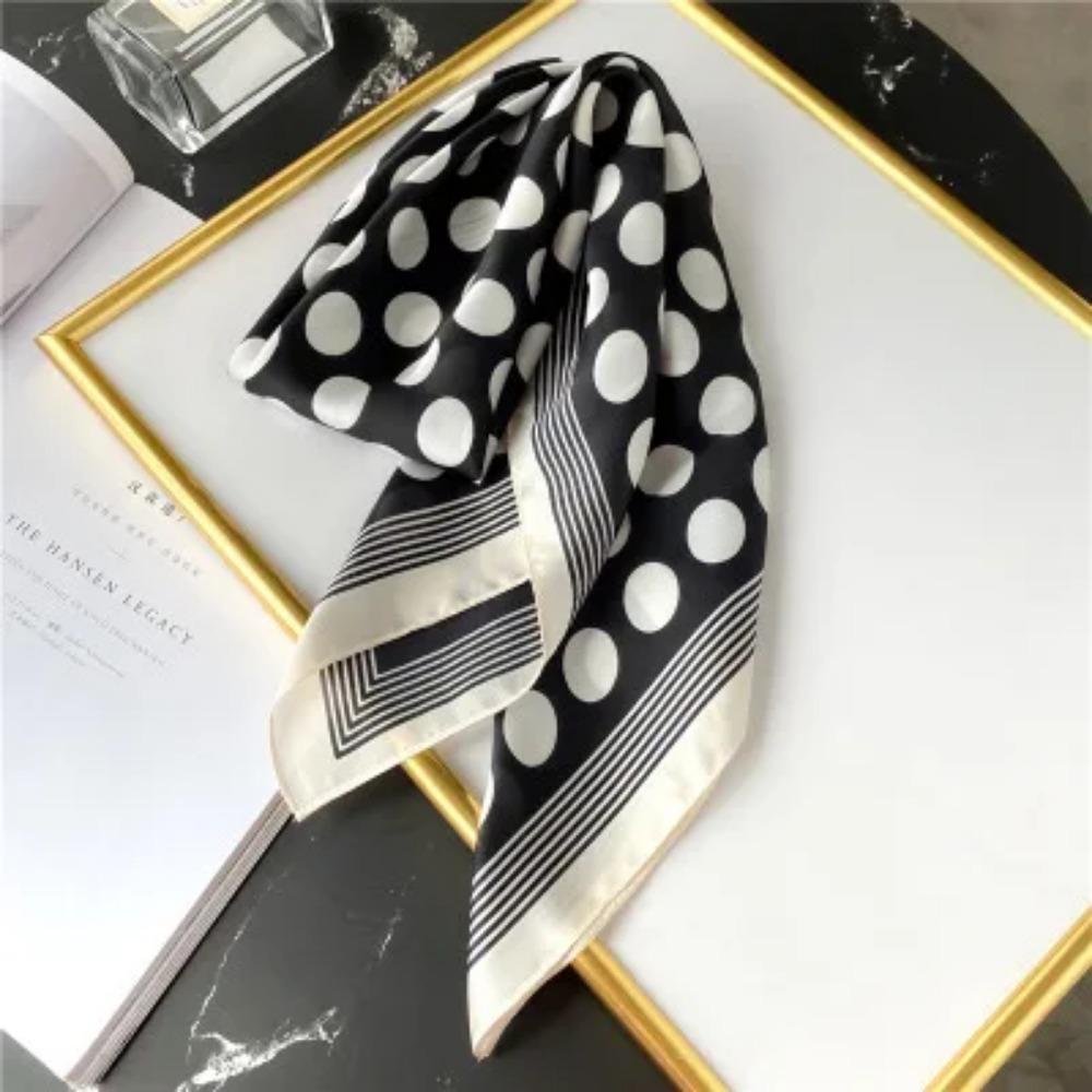 2025 Summer Luxury Brand Silk Scarf Square Women Shawls And Wraps Fashion Office Small Hair Neck Hijabs Foulard Scarves 70*70cm