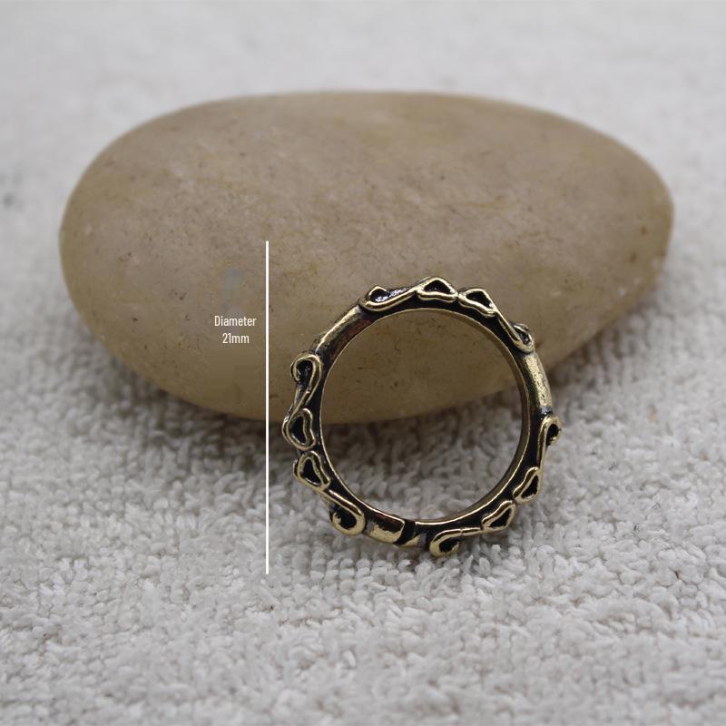 

Брелок для ключей ручной работы из чистой латуни с узором Crocore - арабесковый открытый дизайн для багажа и аксессуаров для самостоятельного изготовления