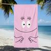 Cute B-Barbapapa Cartoon Quick Dry Beach Towel Soft Large Size For Pool Gym Travel Shower Camping Sports