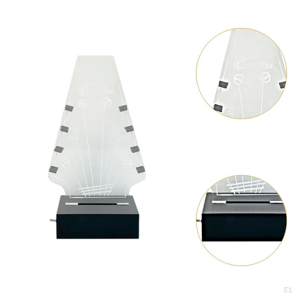 Light up Guitar Pick Holder Storage Rack Accessories Space Saving Home Decor with Atmosphere