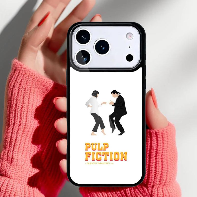 Pulp Fiction Dance Phone Case for iPhone 17 Air 16e 15 14 13 Pro Max Back Cover for 12 11 Pro Coque