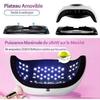 UV Nail Dryer Lamp, 280W LED Nail Lamp Portable Nail Dryer with 66 Lamp Beads, 4 Timers 10/30/60/99S
