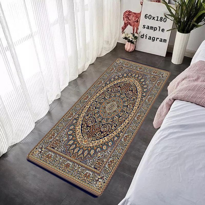 Hallway Door Mats Interior Foot Rug Persian Style Welcome Floor Mat for Entryway Rectangle Carpet Kitchen Rugs Fluffy Home Decor