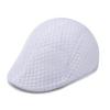 Summer Hollow Breathable Hat Male Middle-aged and Elderly Father Casual Versatile Beret Solid Color Forward Hat