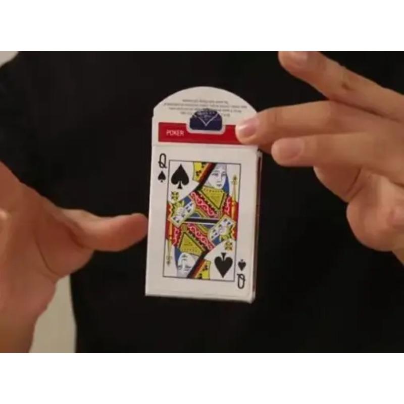 

Card Switch Box Flick Box Close up Magic Tricks Illusions Props Visual Magic Find The Chosen Card Street Magic Show Beginner красный