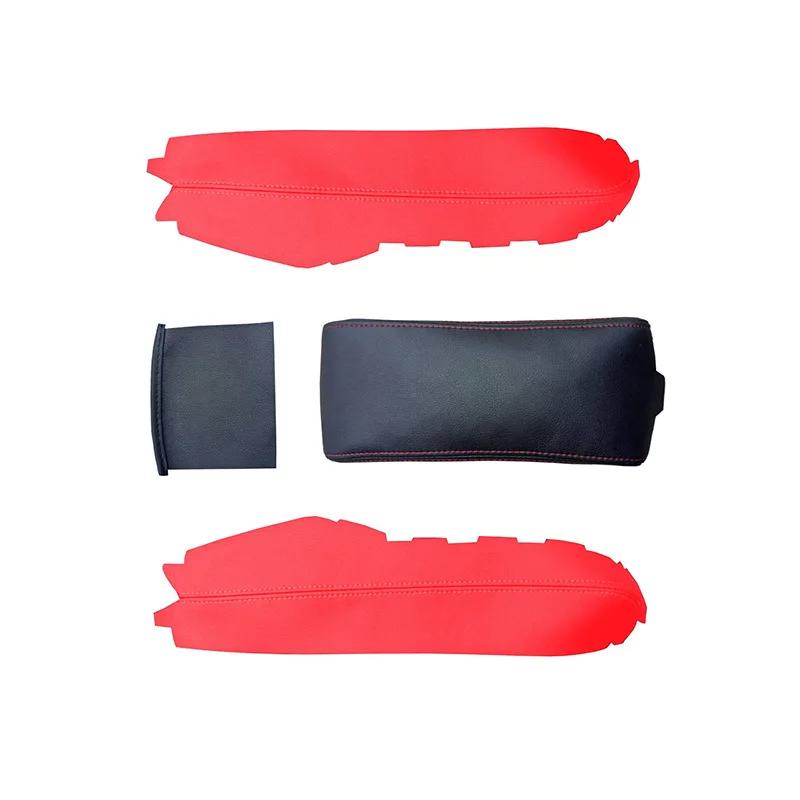 Microfiber Leather Central Armrest Cover Pad Storage Box Sticker Trim  For Honda 10th Civic 2016-2024 Car Accessories Cover PU