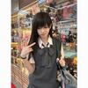 Japanese School-Style Embroidered V-Neck Knitted Vest for Women