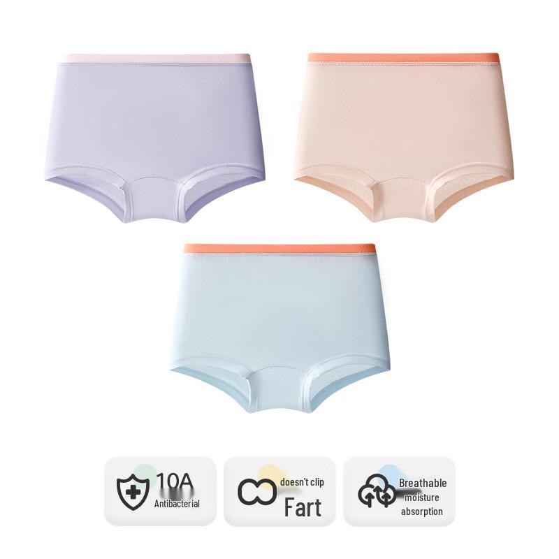 Yingbolun Girls' All-Season Antibacterial Cotton Underwear