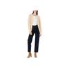 Levis Solid Color V-Neck Fitted Single-Breasted Long Sleeve Knit Sweater Women Sweater Khaki A4238-0004