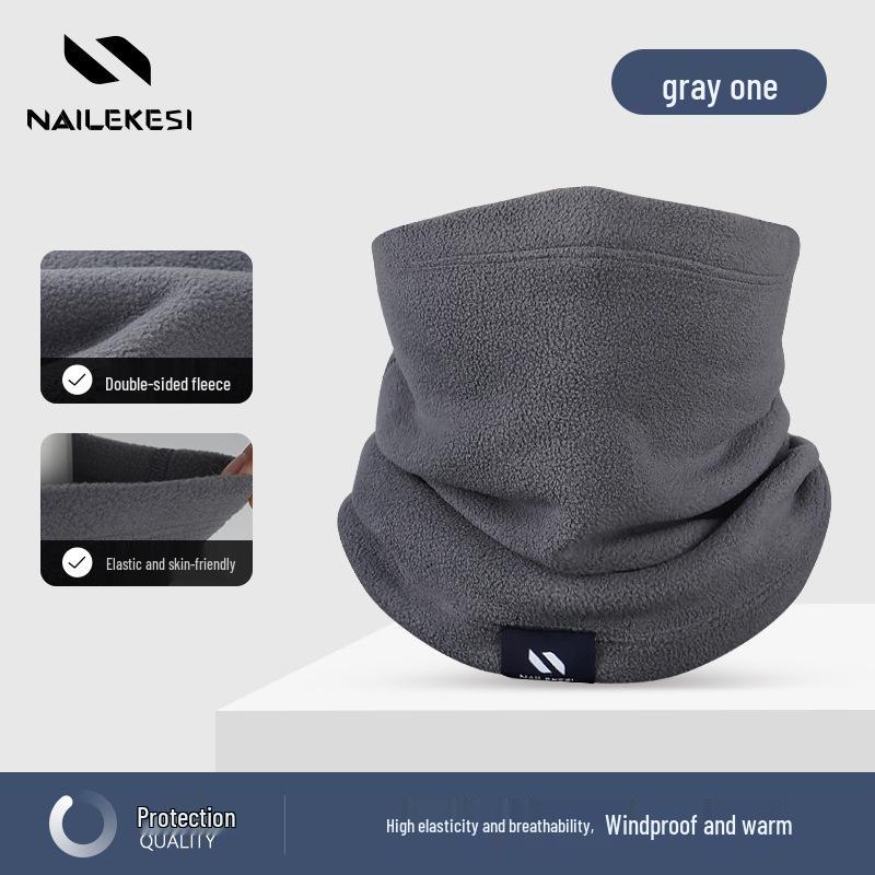 Унисекс зимний флисовый шарф-снуд: Ветрозащитный, морозостойкий и идеально подходит для активного отдыха на природе