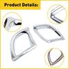 Fit Toyota Highlander 2014-2019 Rear Fog Lamp Light Cover Trim Garnish Chrome