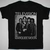 Retro Marquee Mond Fernsehen Shirt Kurzarm Schwarz Unisex S-5XL Unisex T-Shirt