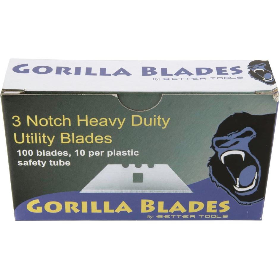 

Ножи для строительного ножа повышенной прочности с 3 насечками - 100 ножей/коробка - 10 ножей/туба