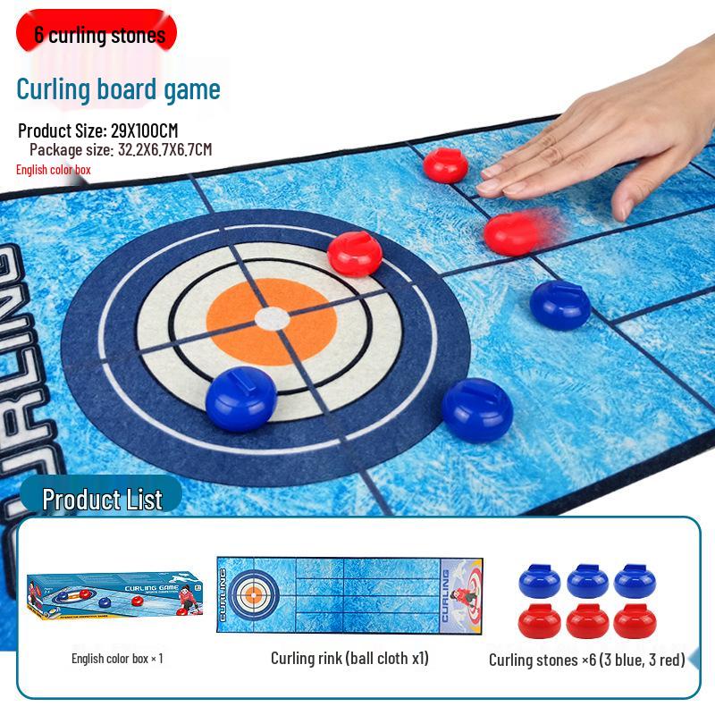 Cross-border Sports Set: Curling, Golf, Basketball, Football, Bowling - Interactive Educational Toys for Parent-Child Play