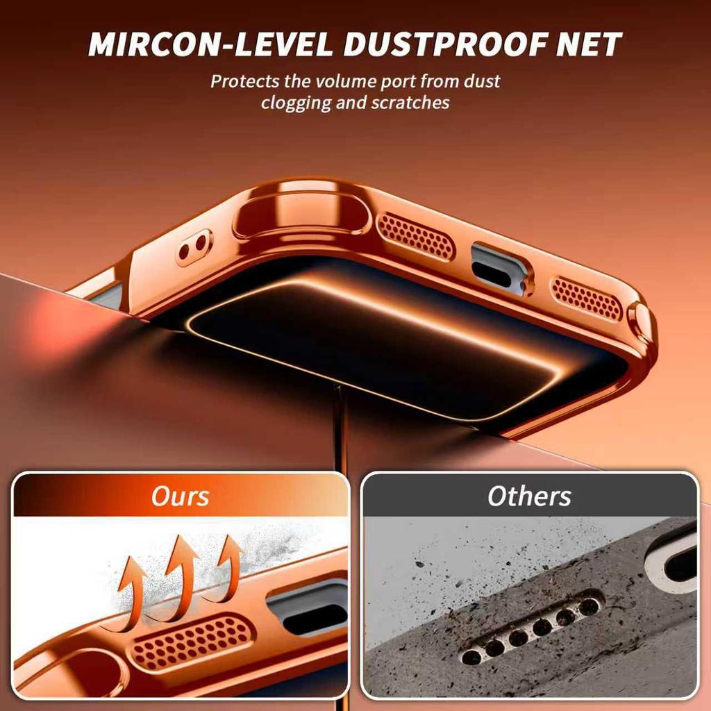 Electroplated Magnetic Bracket for iPhone 17 Pro - New Anti-Fall Protective Case for Apple 11