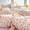 Bonenjoy Floral Style Duvet Cover Sets Single/Queen/King Soft Washed Cotton Bed Cover Sets Dekbedovertrek 240x220 Bedding Sets