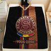 Custom Name AC Sparta Praha Flannel Blanket, High Quality Comfortable for All Seasons, Home Decor, Warmth and Comfort