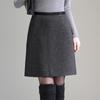 Gonna A-line in Tweed con Paillettes a Vita Alta Autunno/Inverno 2025