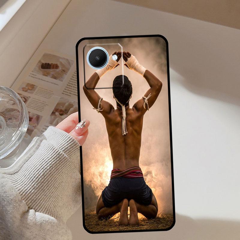 Muay Thai Kickboxen Kampf Für Realme C67 C75 C61 C55 C53 C51 C21Y C25S GT 7 Pro 5 6 GT 6T 10 11 12 13 14 Pro Plus Hülle