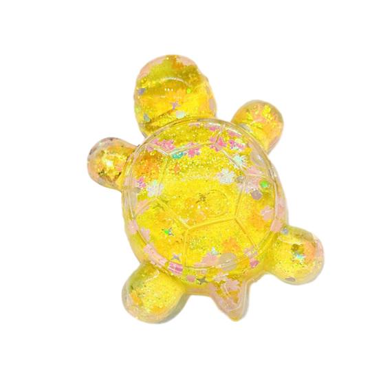 

Transparent Sequin Turtle Ornaments Glitter Small Turtle Figurine for Fairy Gardens Aquarium DIY Crafts Desktop Decoration жёлтый