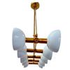 Luxury Modern Chandelier 10 Arms Triangle Shape Home Decor Huge Chandelier Fixture Artistic Brass Light