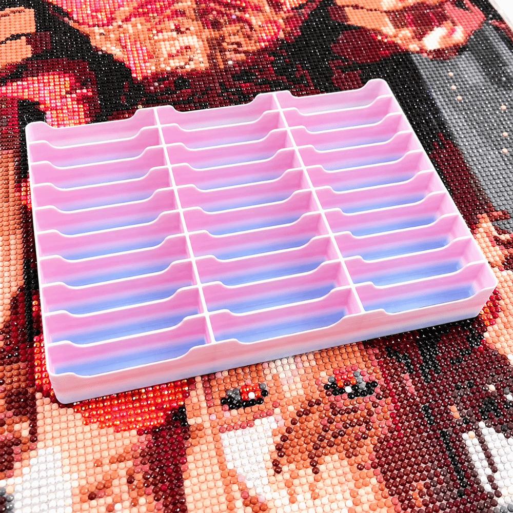Gradient Color Diamond Painting Storage Case for Diamond Art Accessories