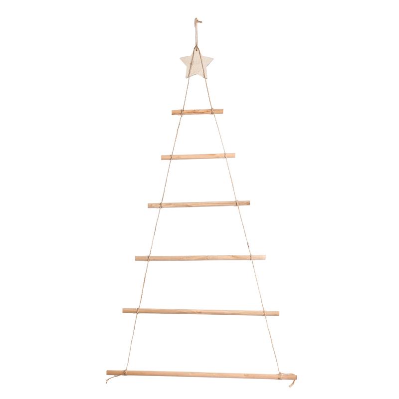 

AEE4-DIY Wooden Christmas Tree Wooden Wall Hanging Christmas Tree New Year Decoration For Home Ornaments