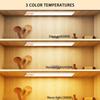 Under Counter Lights Motion Sensor Warm Lamp 2200mAh USB Rechargeable Closet Lights Adhesive 3 Levels Dimmable Under Counter