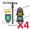 MOC Medieval Figure Building Block Castle Templar Knights Armor Militia Soldiers Gunners Shield Helmet Assembling Brick Toys S26