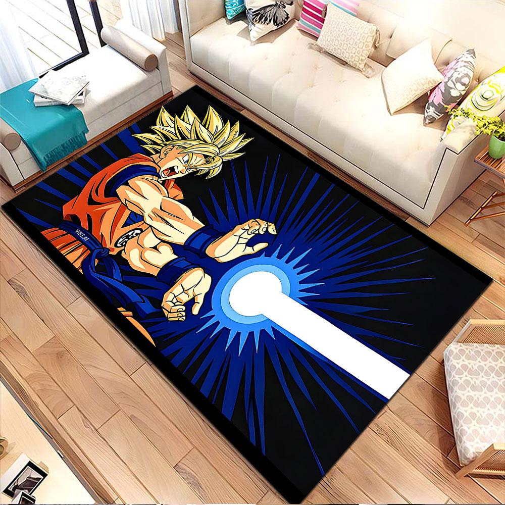 Super Saiyan Energy Blast Rug Patterned carpet, non slip mat suitable for living room and bedroom sofas