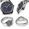 Used CASIO Casio Standard Analog Men's Watch MTP-1302DA Navy Matte Color Sandblast Dial Date Calendar Simple Business Watch Stainless Steel Strap