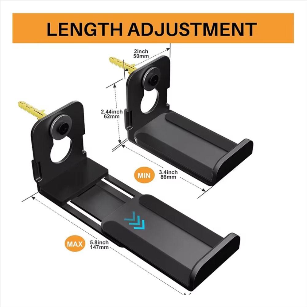 2pcs Space Efficient Speaker Wall Mount Heavy Duty Speaker Holder Floating Rack  Home Theater