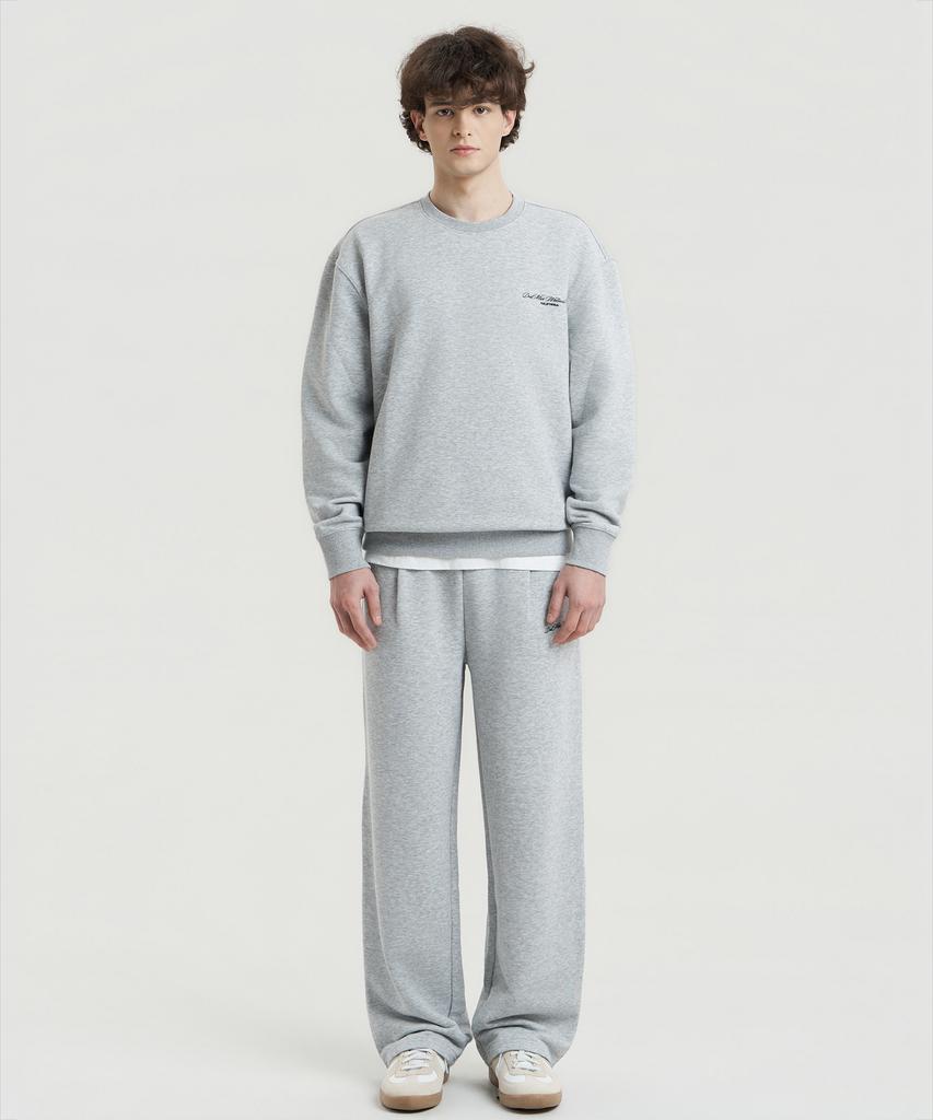 Delma Wellness Club Semi-Wide Sweatpants - Gray