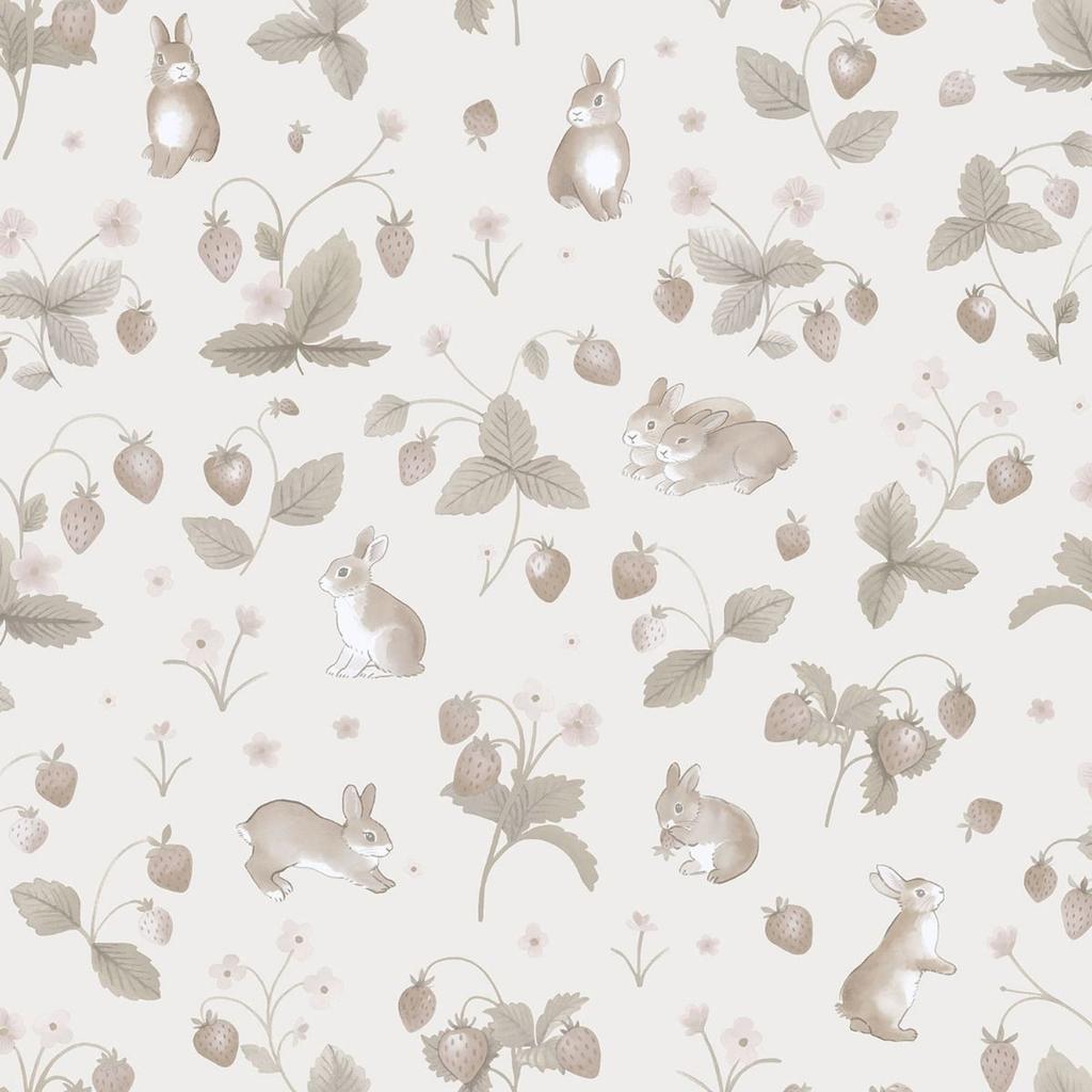 Holden Décor Bunnies & Berries Textured Wallpaper