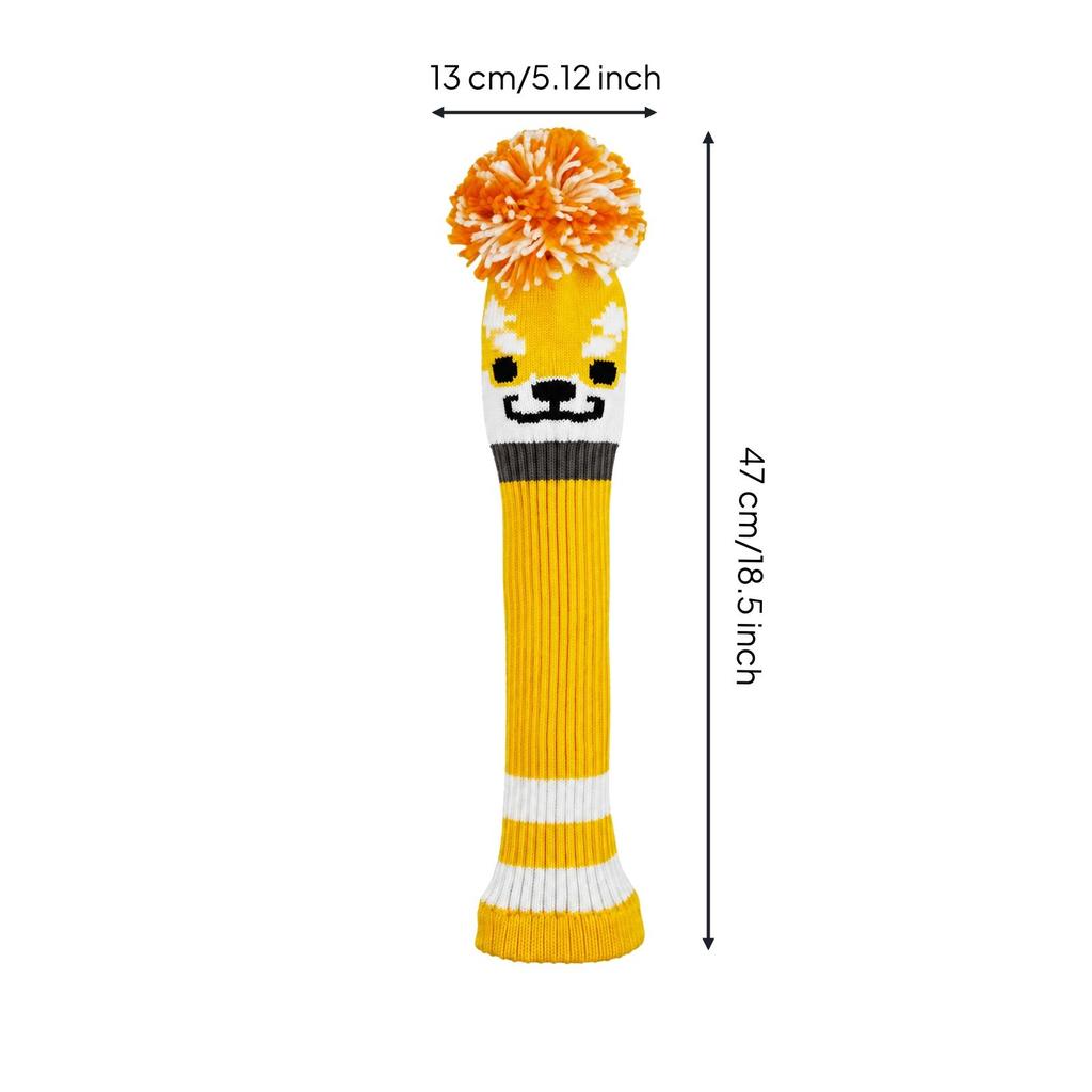 Striped Knit Golf Club Protector Soft for Golfers