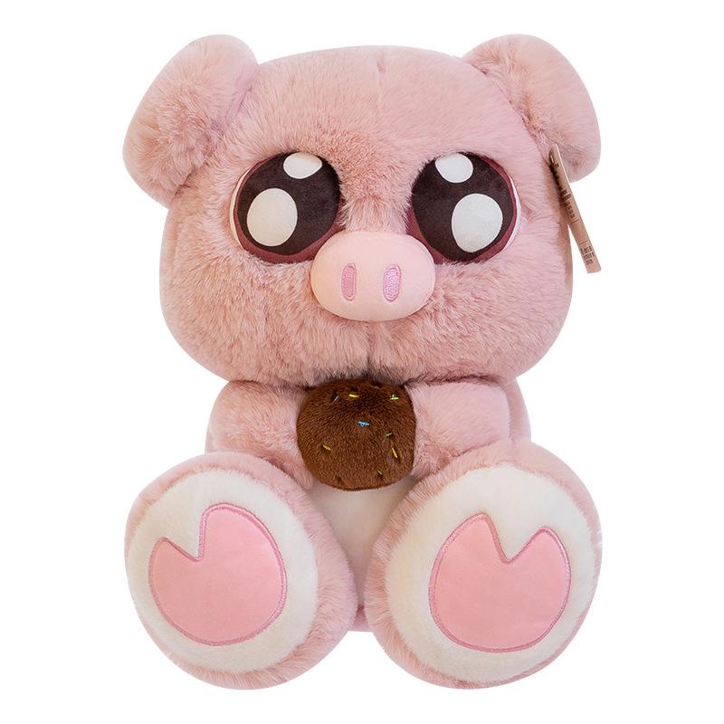 Big Eyes Cute Cat Plush Pillow - Large Soft Toy for Bedtime or Birthday Gift