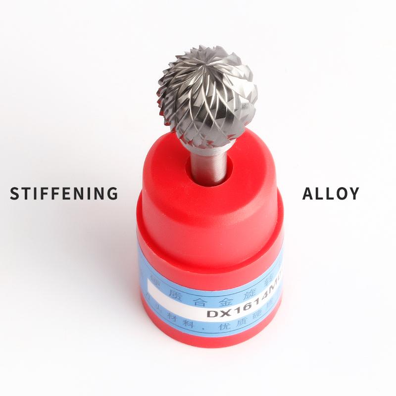 YG8 Alloy Rotary File 1Pcs Round D-type Double Slot Tungsten Steel Wood Carving Grinding Head 3mm 4mm 5mm 8mm 10mm 16mm Diameter