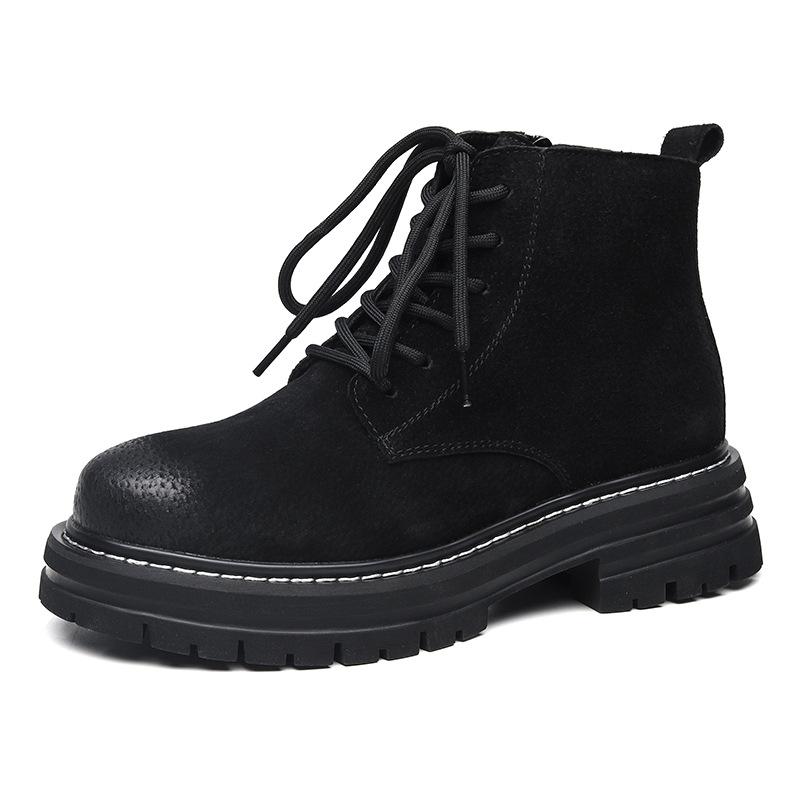 

Yellow Martin boots men s 2025 new autumn and winter help girls couple rhubarb boots British low-top boots 5781 36 чёрный