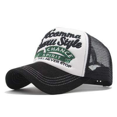 Letter Three-Dimensional Embroidery Baseball Cap Patch Embroidery Flower Cap Mesh Cap Mesh Cap