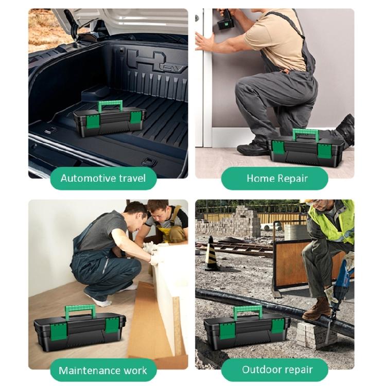 Tool Box Lockable Organizer Storage Toolbox for Workshop Garage Household Large Capacity Dustproof Container Case