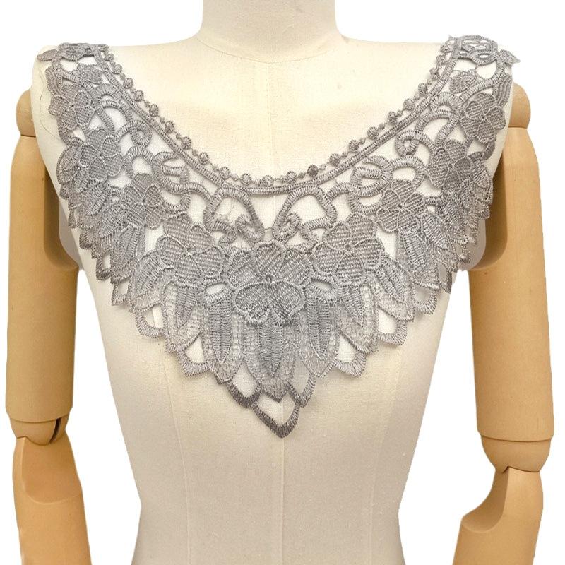 Water Soluble Lace, Embroidery, Polyester Silk, Corsage, Collar, Embroidery Collar, Fake Collar DIY Lace Accessories