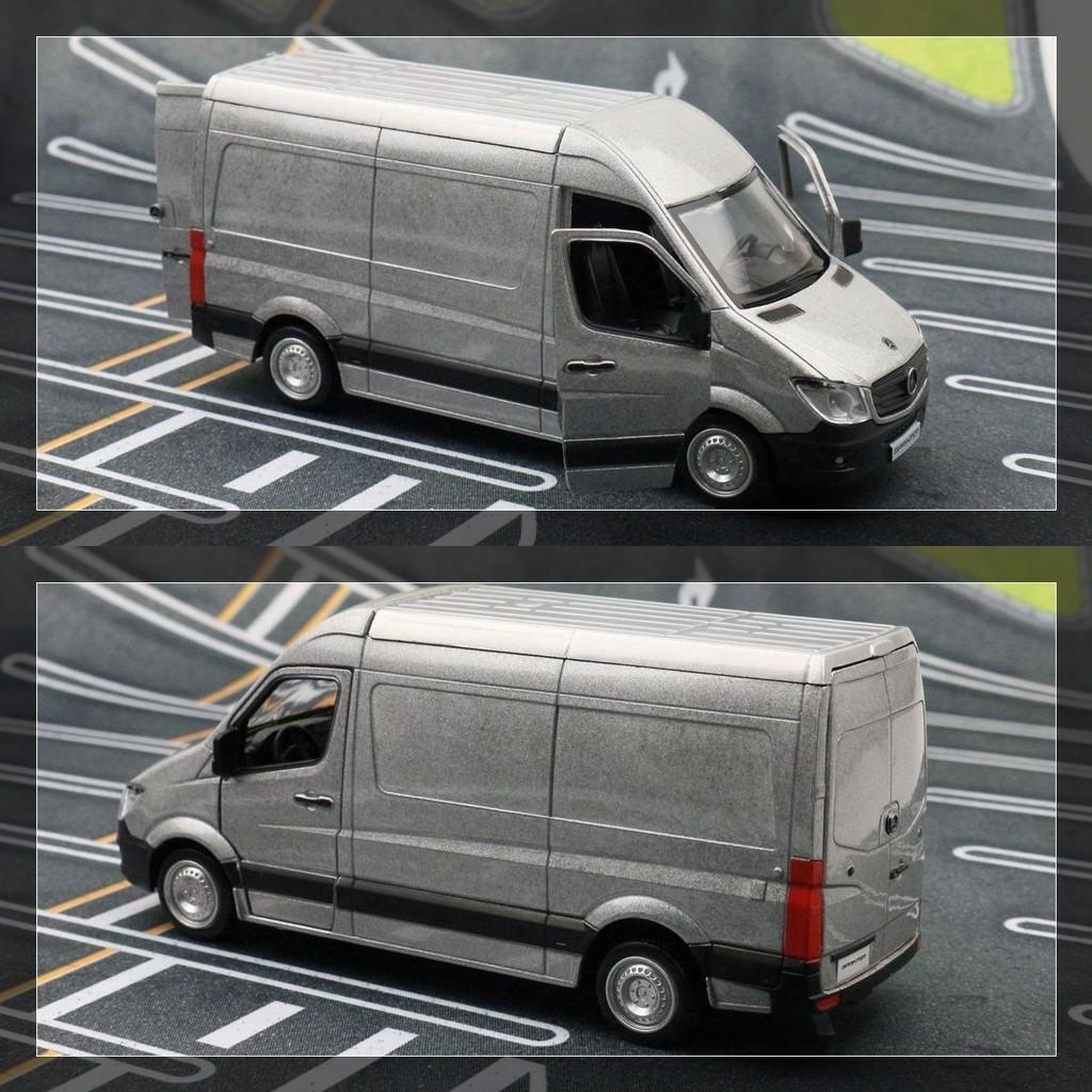 Sølvlegering Simulering Mercedes Benz Sprinter Næringskjøretøy Lekemodell