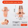 Single/Double Layers Laser Cutting Nozzle Bevel Cutting Nozzle  For Fiber Cutting Machine