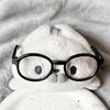 Kawaii Seal Plush Pencil Bag With Glasses Frames Large Capacity School Supplies Storage For Girls Stationery