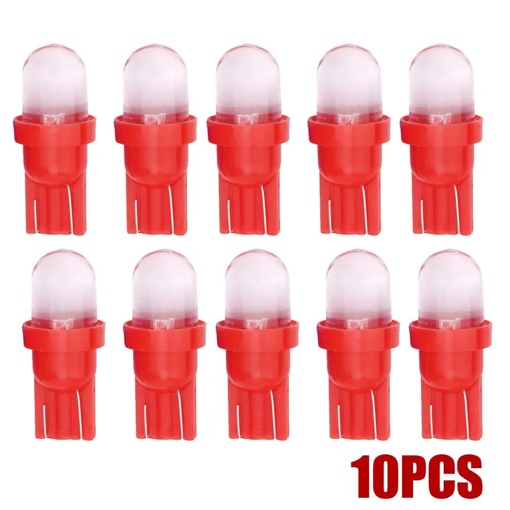 10Pcs Car Headlight DC 12V 5W T10 194 168 158 W5W 501 LED Side Signal Lights Lamp Wedge Bulbs Car Interior Lights Accessories